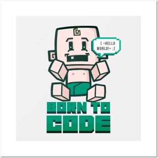 Born to code Posters and Art